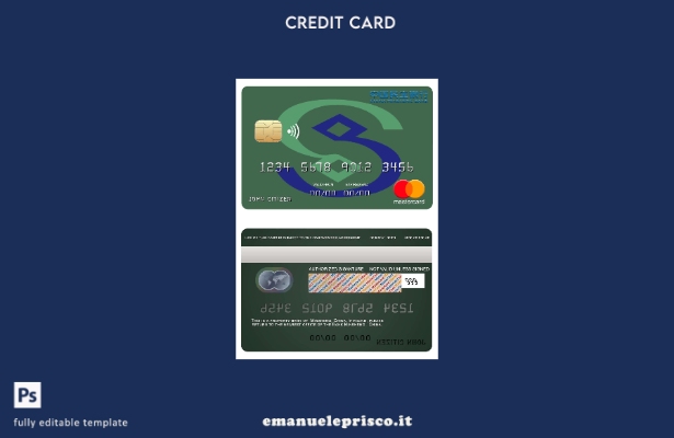 modello di mastercard bancario China Minsheng in stile verificato